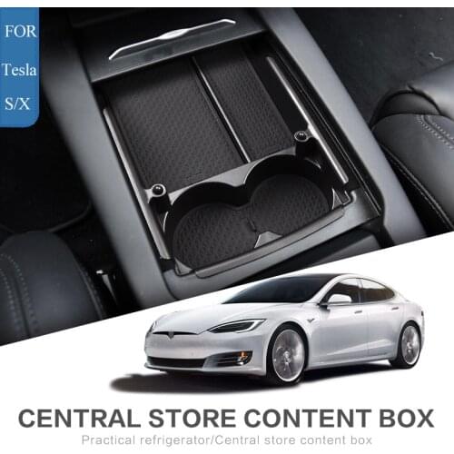 Top Car Central content box Armrest Storage Box For Tesla Model S/Model X Auto Container Glove Organizer Case Stowing Tidying