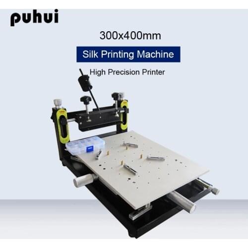 PUHUI High Precision Solder Paste Printing Machine PCB Board Welding 300x400mm Manual Stencil Printer SMT Welding Equipment