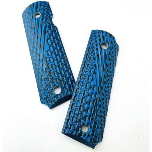 2pcs/set G10 Handles Non-slip Patches Blank Scales For 1911 Grips Models