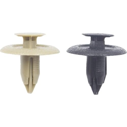 30Pcs Push-Type Fastener Universal 6mm Hole Car Trunk headliner Trim Panel Retainer Clips