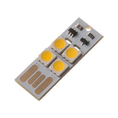 5PCS USB lamp with touch switch USB light computer keyboard light Mini Mini LED lamp T05 mobile power supply lamp