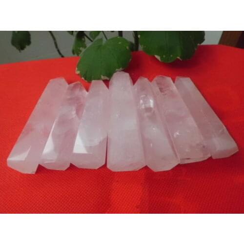 637g 7 Natural Rose Quartz Crystal Point Cut Polished Love Healing