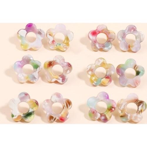 Acetate tortoise shell color bulk price stud Earrings For Women Jewelry Stud Earrings luxery for men women