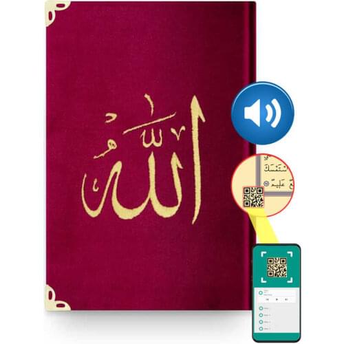 Bag Boy Velvet Holy quran (Burgundy, Embroidered, Gilded, Sealed)