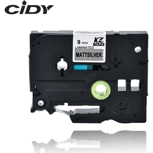 CIDY compatible TZe-M921 TZE M921 TZ M921 Tz-M921 Black on Mattesilver 9mm label tape for brother label printer ribbon cassette