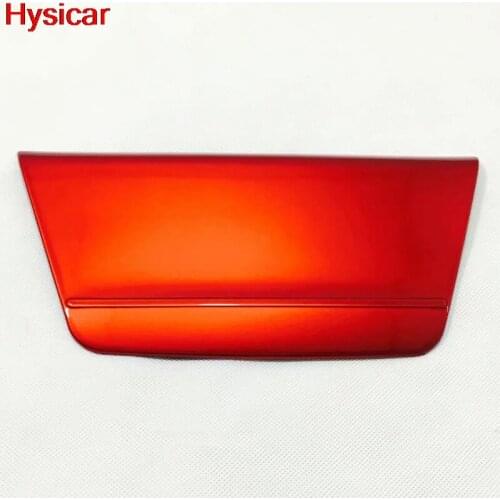 Hsyicar For Honda Accord 10th 2018 Car Front Control Glasses Box Charge Cigarette Cover Trim Interior Accessories ABS Chrome Red