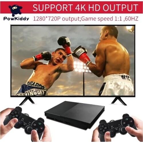 POWKIDDY PAP2 32 Bit Retro Video Game Console Family TV Mini Game Box 5200 Games PS1 Game Emulator Support HD Out Kidds Gift