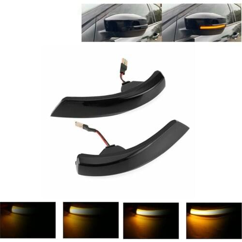 1Pair For Ford Focus 2 MK2 MK3 For Mondeo MK4 EU Dynamic Turn Signal Light Side Mirror Indicator Sequential Blinker Lamp