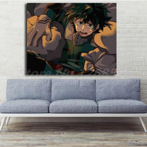 Izuku Midoriya My Hero Academia Feared Anime Boy Wallpaper Art Canvas Poster Painting Wall Picture Print Home Bedroom Decoration