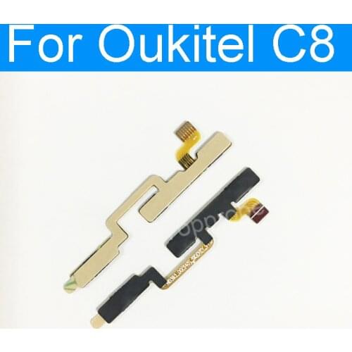 Power On Off Button Volume Key Flex Cable FPC For OUKITEL C8 4G MTK6737 Quad Core Power Volume Flex Ribbon Replacmenet Parts