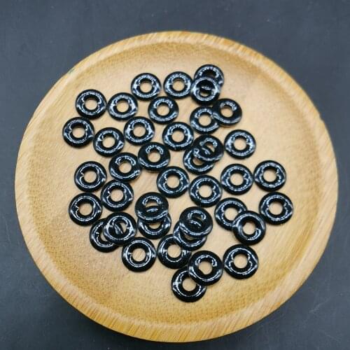Round Ring Studs Hot-Fix AA Nailhead 4MM/5MM/7MM Bag Punk Studs Crafts Accessories Diy Black Rhinestone Bag Decoration