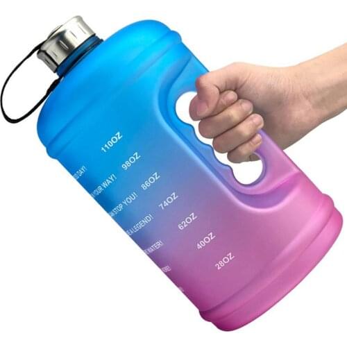 3.78L Outdoor Drinking Jug Gradient Color Cup Bottles 1 Gallon Sports Bottle Safe Portable Water Cup Kettle Leak-proof Falling