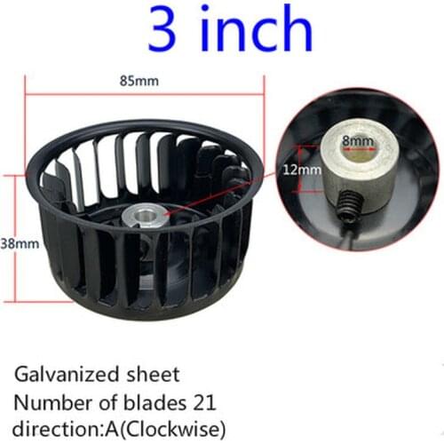 Multi-Blades centrifugal fan impeller A Type Blade centrifugal fan motor impeller centrifugal fan blower impeller 3/4/5