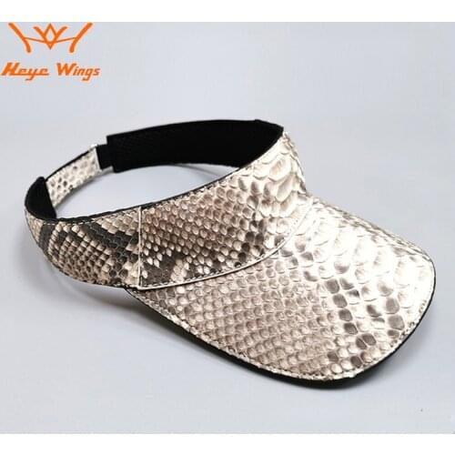 Unisex Fashion Sun Hat Python Skin Outdoor Sports Visor Empty Top Hat
