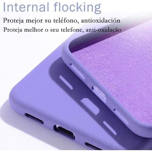 Fashion Silicone Original Case for Apple IPhone 11 12 Pro Max Mini 7 8 6 6S Plus XR X XS MAX 5 5S SE Shockproof Case Cover