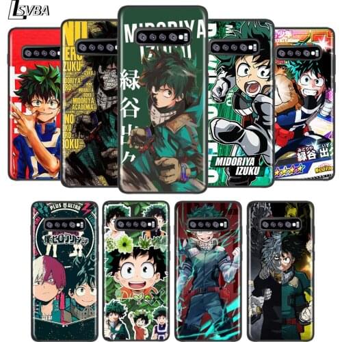 My Hero Academia For Samsung Galaxy Note 20 10 9 8 S21 S10 S10E S9 S8 S7 Ultra Lite Plus Pro Black Soft 5G Phone Case