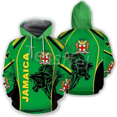 Tessffel Jamaica Lion Judah 3D Printed Mens Sweatshirt Zipper Hoodie Unisex Casual Jacket Autumn/Winter Dropshipping Style-11
