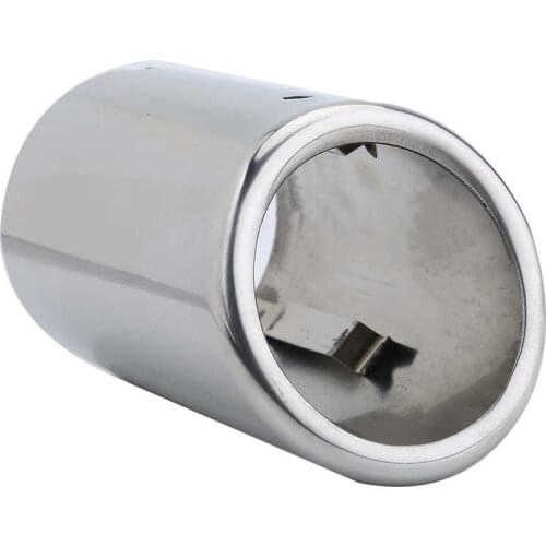 Pair of Car Exhaust Tail Pipes Muffler Tips for Golf Tiguan Passat Touran for BMW 325i 328i Auto accessories