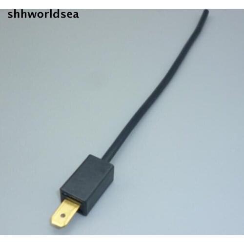 Shhworldsea 2/5/30/100/500pcs 6.3mm H1/ H3 male ceramic Headlight Wiring Harness lamp holder socket CONNECTOR ADAPTER
