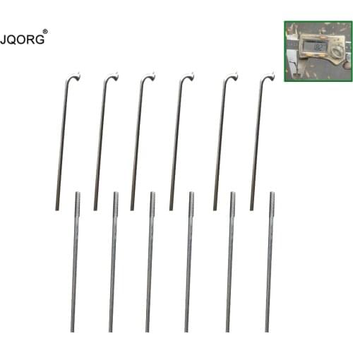 JQORG 15 G Diameter 1.8 mm J-bend 304 Stainless Steel Bicycle Spokes Sliver Color Polishing Surface Mountain Bike 15 K Spokes
