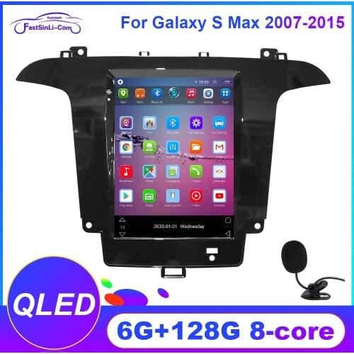 Tesla Style Android Car Radio GPS Navigation Multimedia Player Auto Stereo For Ford Galaxy S Max S-MAX 2007-2015