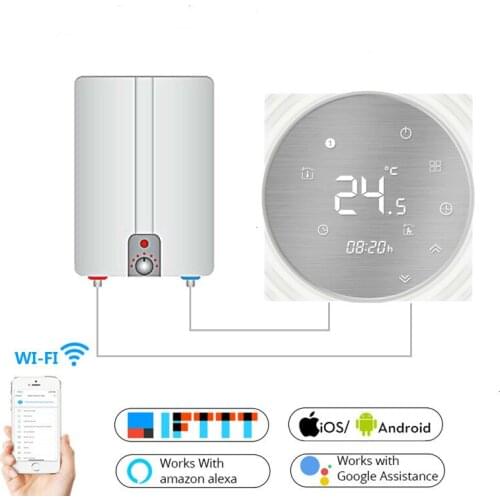 WiFi Smart Thermostat Water/Gas Boiler Temperature Controller Smart Life/Tuya Weekly Programmable Works with Alexa Google home