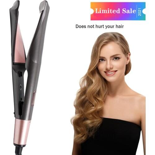 Curl and Straight Confidence 2-in-1 Hair Straighteners and Hair Curler New Curl & Straight Curling Iron Flat Iron