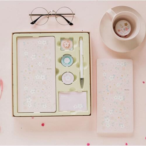 Yiwi Pure Color Cherry blossoms Pocket Weekly Planner Notebook 88 Sheets 106x214mm DIY Weekly Plan Book
