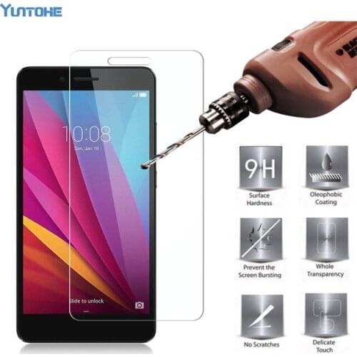0.3mm Premium Tempered Glass for Huawei Honor 5X/5/5S/7plus/7i/U9508/GX1 Screen Protector Film For Huawei 500pcs