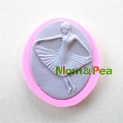Mom&Pea 0936 Free Shipping Dancer Shaped Silicone Mold Cake Decoration Fondant Cake 3D Mold Food Grade