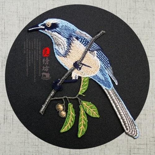 10pcs/lot Luxury Sew Large Embroidery Patches Flower Bird Jacket Jean Hat Backpack Clothing Decoration Accessories Diy Applique