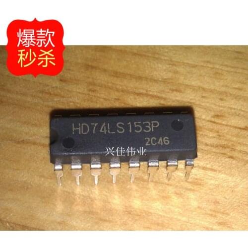 10PCS New 74LS153 SN74LS153N HD74LS153P DIP-16 Dual 4 -to-1 data selector