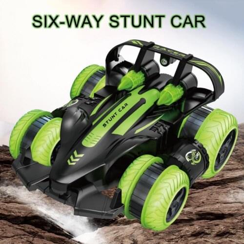 2.4Ghz 6-Ways Stunt Car Toy Anti-interference Sturdy Shockproof High Speed Remote Control Car For Boys Kids Birthday Gifts