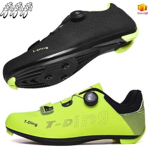 2021 New Road Cycling Shoes Mens Professional SPD Road Bike Self-locking Outdoor Trekking Sports Bicycle Mountain Cycling Shoes