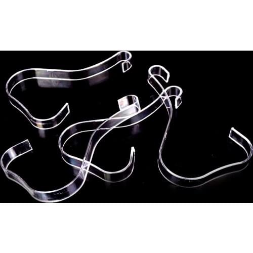 4pcs/lot Fashion Clear Elastic Plastic Shoe Trees Womens Sandals Show Holder Shoe Display Stand Rack