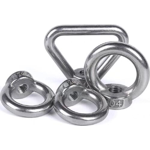 5pcs/lot M3 M4 M5 M6 M8 M10 M12 M14 M16 DIN582 304 Stainless Steel Marine Lifting Eye Nut Ring Nut Thread HW108