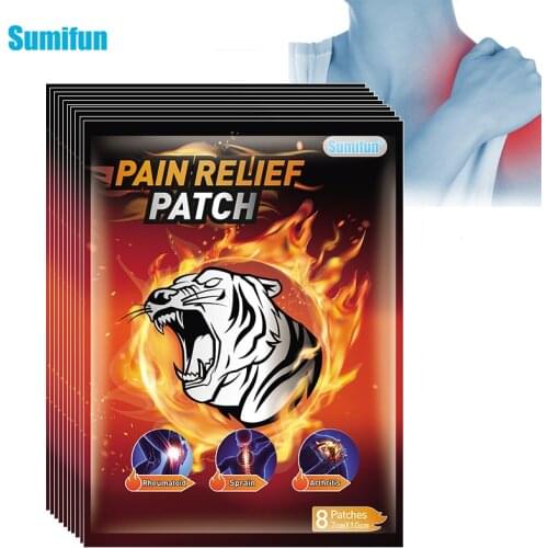 80pcs Sumifun Tiger Balm Plaster Arthritis Lumbar Spine Knee Joints Sprain Patch Body Massage Analgesic Plaster Medical Paste