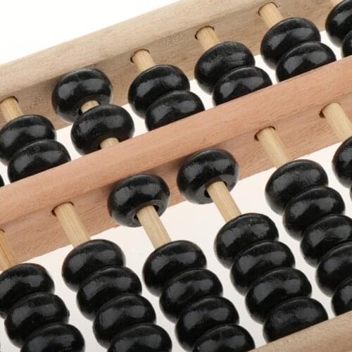 9 Digit Standard Abacus - 7 Inches - Professional 9 Column Soroban Calculator (Functional and Educational Learning Tool)