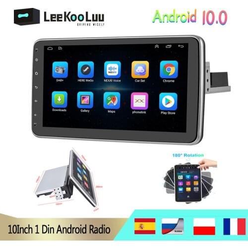 LeeKooLuu 1 Din Car Radio Player Android 10.0 Autoradio 1Din GPS Stereo Navigation Multimedia For VW Volkswagen Nissan Kia Ford