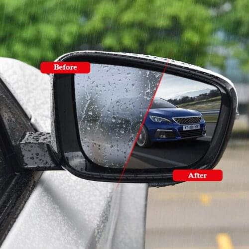 2pcs Car Waterproof Anti Fog Film Rearview Mirror Film Sticker Window Clear Sticker For Peugeot 2008 3008 5008 508 408 308 301
