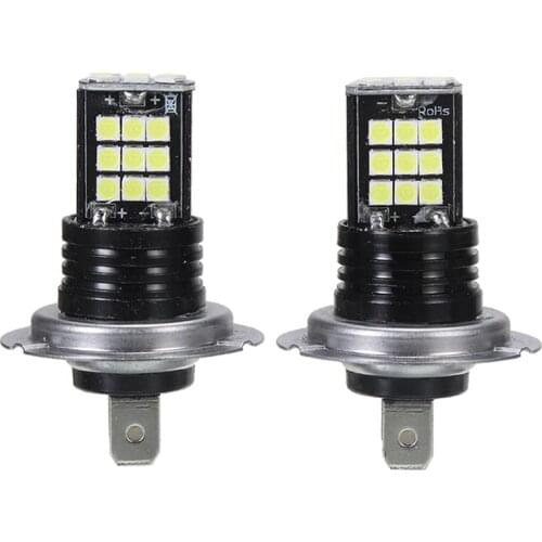 Mayitr 2pcs H7 120W 12000LM Car Auto LED Headlight Kit Low Beam Fog Lamp Bulbs 6500K White Light Accessories Parts