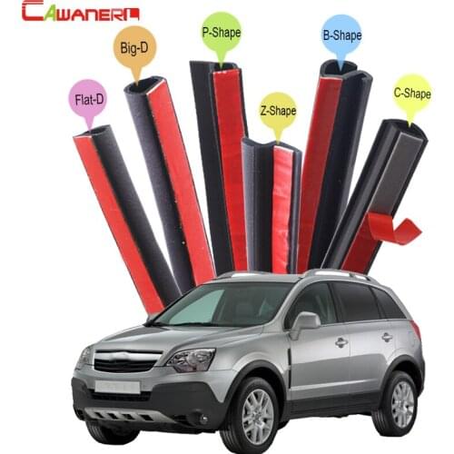 Cawanerl Car 4-Door Trunk Hood Rubber Seal Edge Sealing Strip Kit Weatherstrip Sound Insulation For Opel Antara Mokka