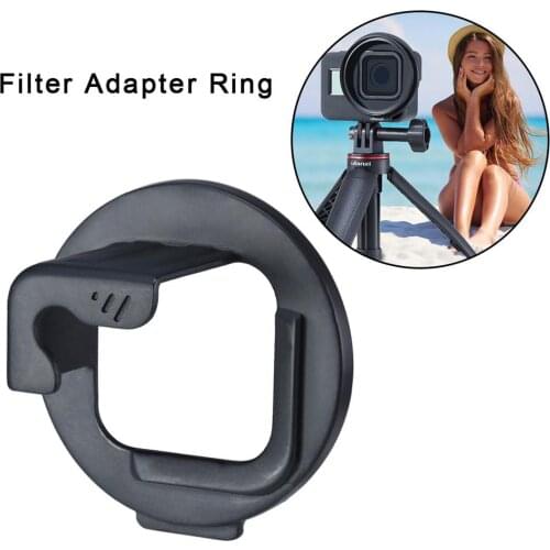 G8-6 Filter Adapter Ring For GoPro Hero 8 Action Camera Accessories 52MM Black Filter Adapter Ring Holder Expansion Accessories
