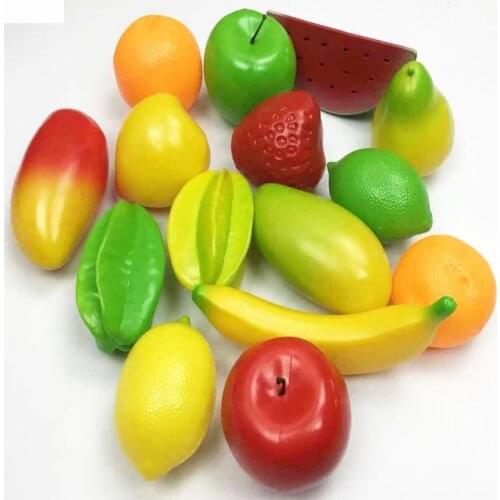 1Pcs Simulation PVC Fruit Plastic Fake Fruit Simulation Banana Window Decoration Childrens Party Toys Photography Props