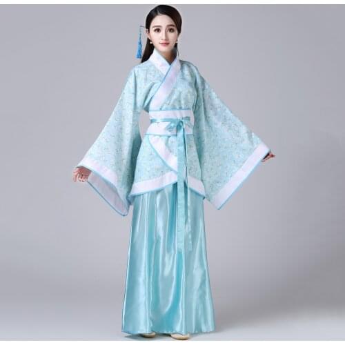 Chinese New Year Costume for Lady Ancient Chinese Dress Women Traditional Ethnic Costume Dancer Womens Party Outfits