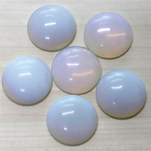 Opal Ring Face High-quality Synthetic Opal Round Cabochon Beads 30mm, for Jewelry Accessories rings for women