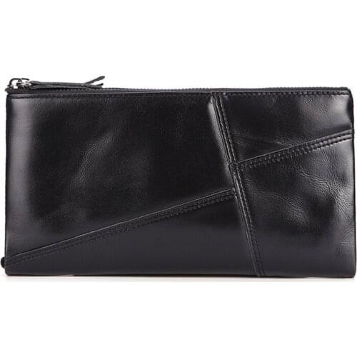 Real Leather Wallet Men Business Credit Card Holder High Quality Money Bag With Photo And Coin Purse Big Capacity Money Wallet