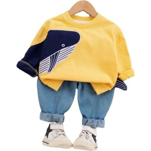 New Spring Baby Kids Clothes Suit Autumn Children Girls Cartoon T Shirt Pants 2Pcs/Sets Toddler Casual Clothing Baby Sportswear