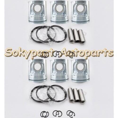 New D6E Cylinder Piston And Piston Ring Kit For V-olvo engine