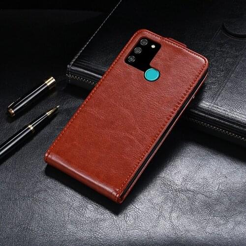 UP Down Case For Huawei Honor 9A 6.3 inch Phone Bag Holster Vertical Flip PU Leather Cover For Honor 9A MOA-AL20 Premium Cases